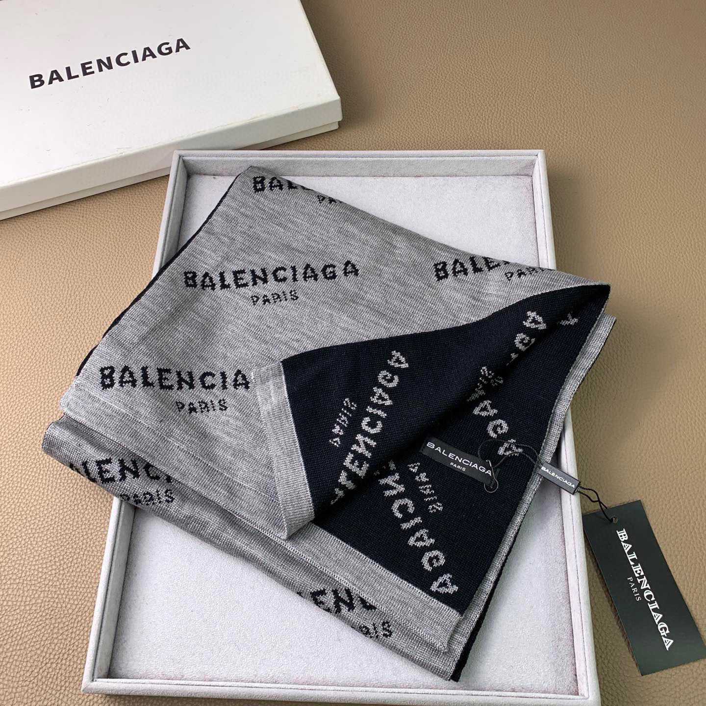 Balenciaga Allover Logo Scarf - PerfectKickZ