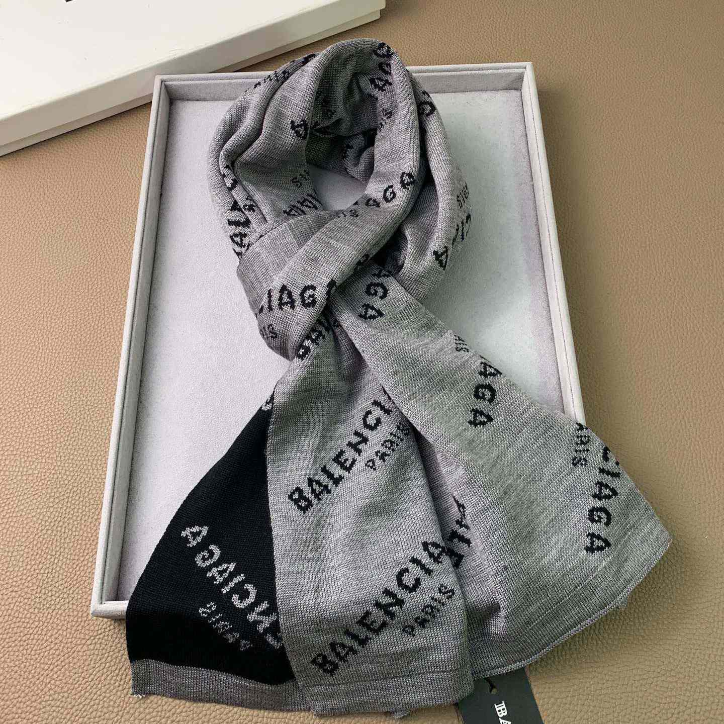 Balenciaga Allover Logo Scarf - PerfectKickZ