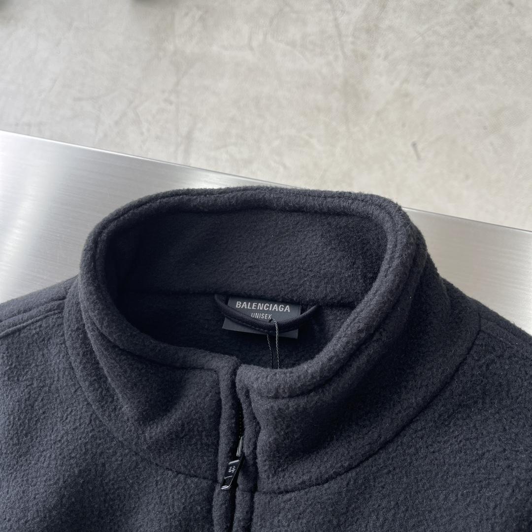 Balenciaga Black Embroidered Jacket - PerfectKickZ