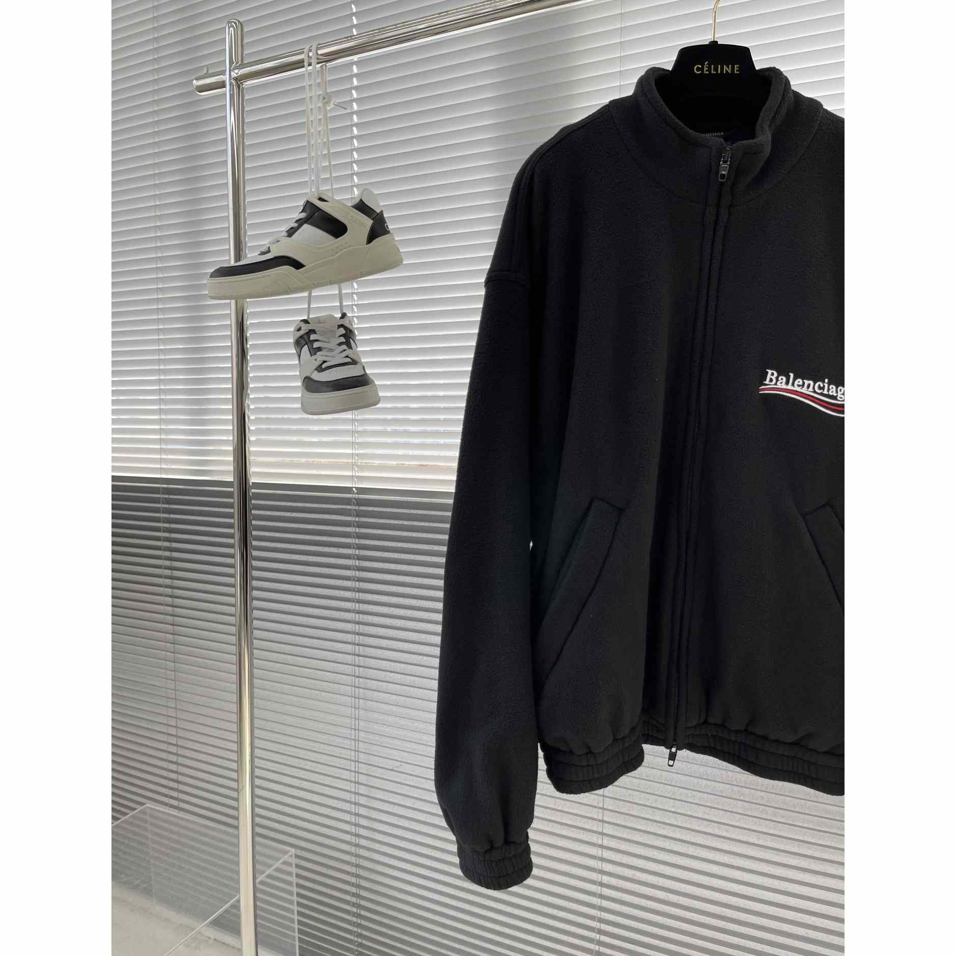 Balenciaga Black Embroidered Jacket - PerfectKickZ