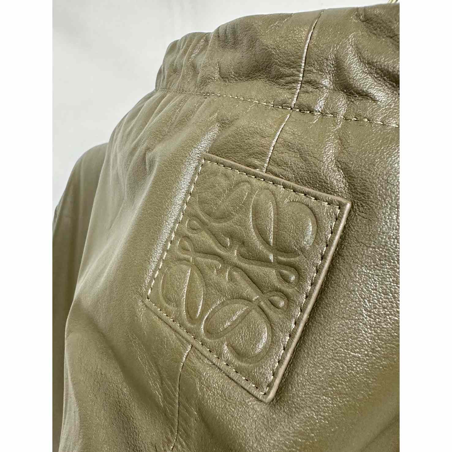 Loewe Zip-up Padded Hoodie In Nappa Lambskin - 