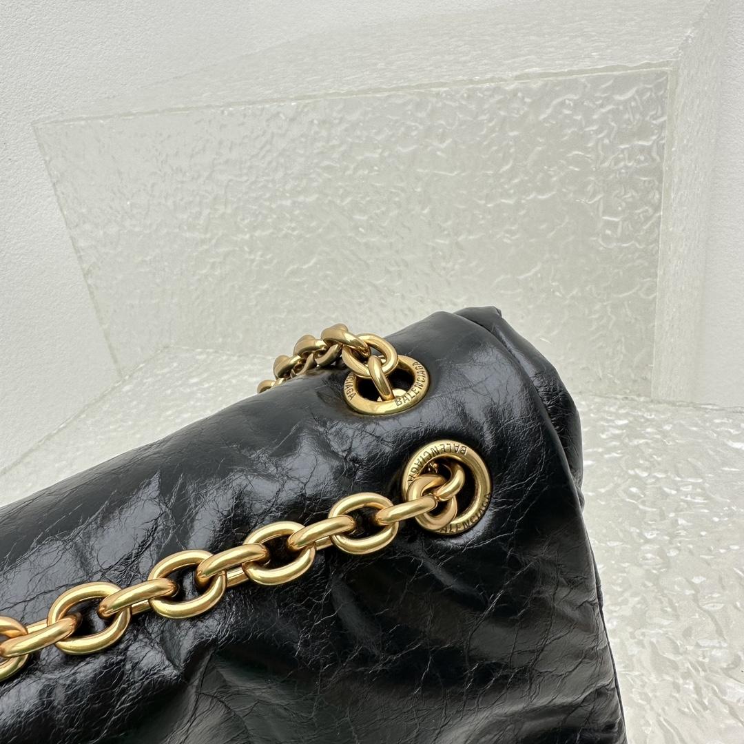 Balenciaga Monaco Small Chain Bag In Black - PerfectKickZ