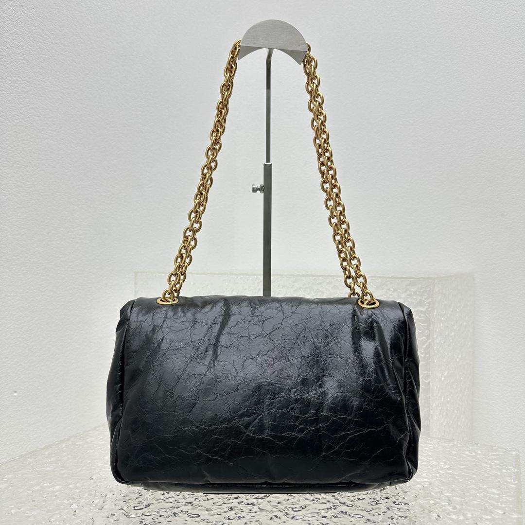 Balenciaga Monaco Small Chain Bag In Black - PerfectKickZ