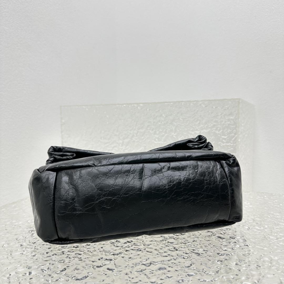 Balenciaga Monaco Small Chain Bag In Black - PerfectKickZ