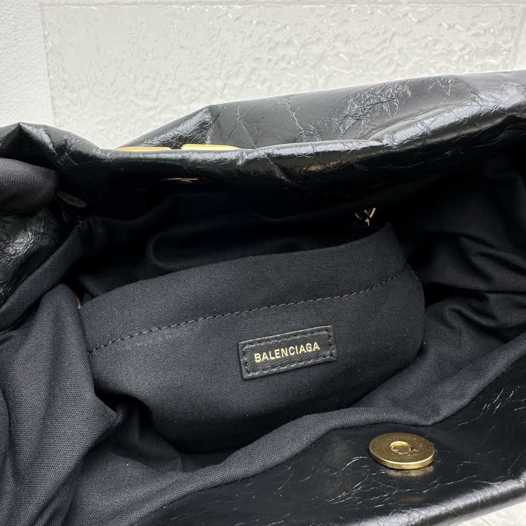 Balenciaga Monaco Small Chain Bag In Black - PerfectKickZ