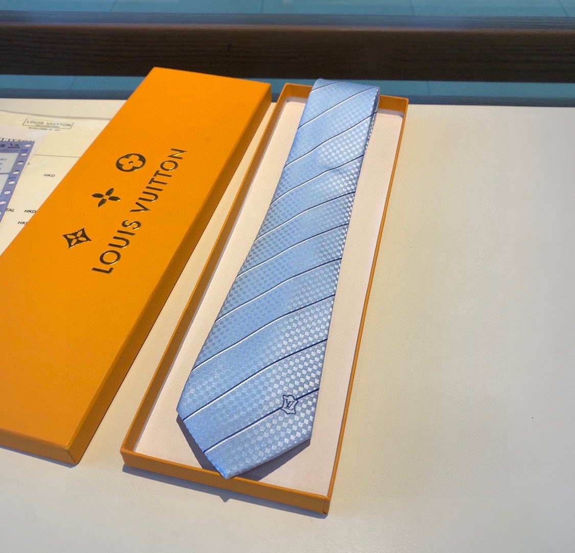 Louis Vuitton LV Thin Stripes Tie - PerfectKickZ