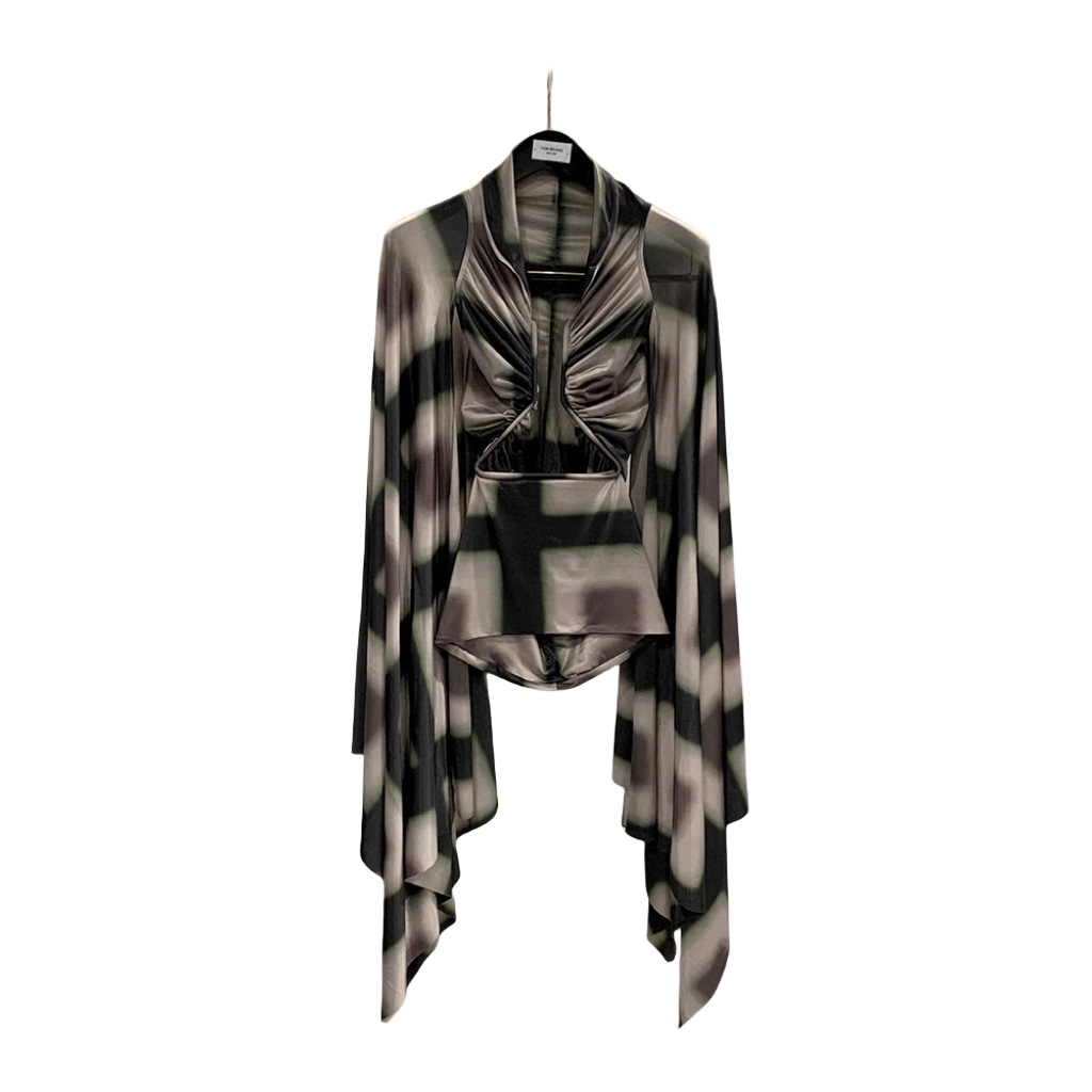 Rick Owens Semi-sheer Draped Top - PerfectKickZ