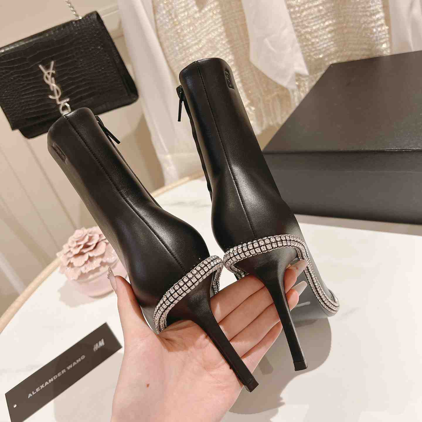 Alexander Wang Nova Round Toe Ankle Boot In Leather - PerfectKickZ