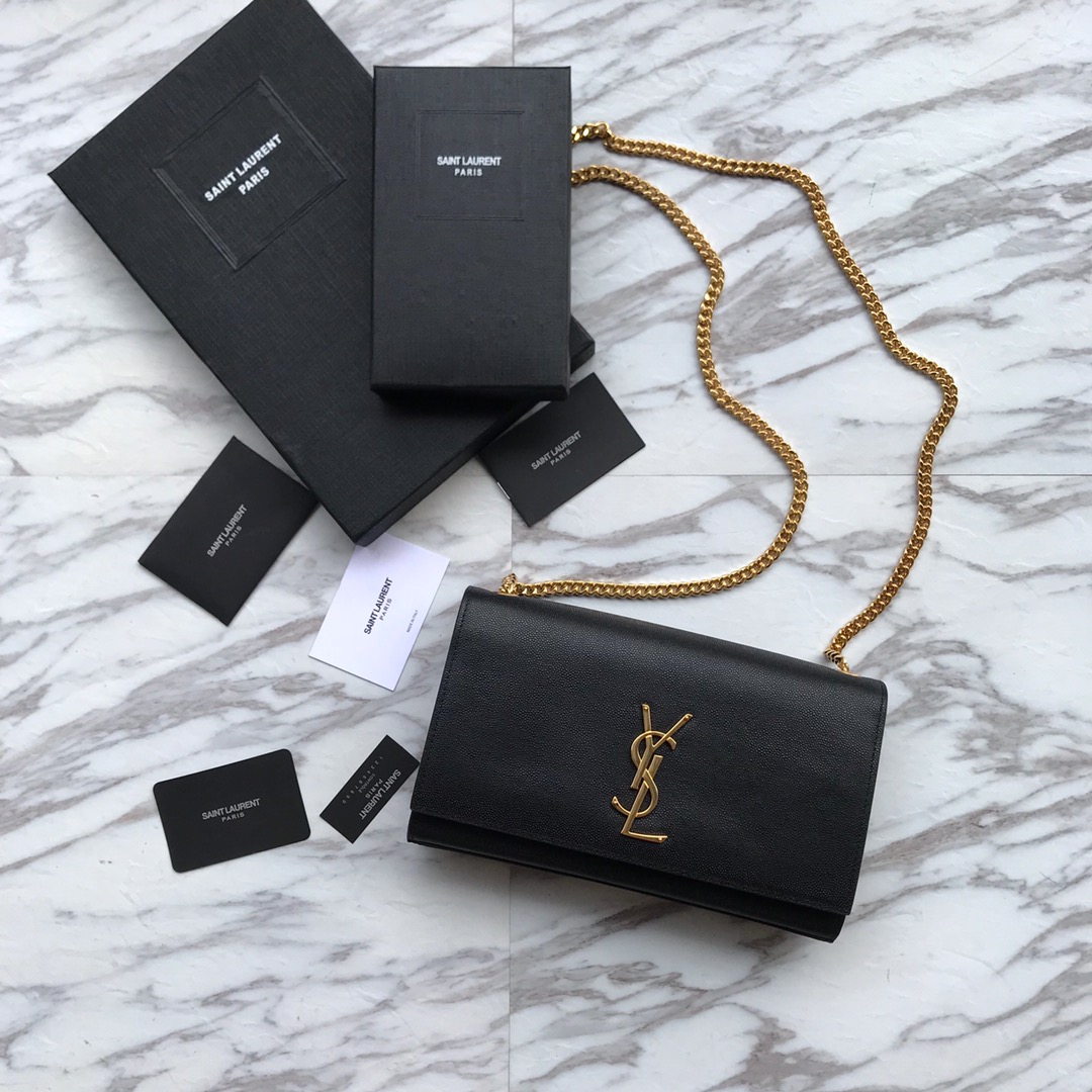 Saint Laurent Kate Medium Leather Shoulder Bag (24*14.5*5.5cm) - PerfectKickZ