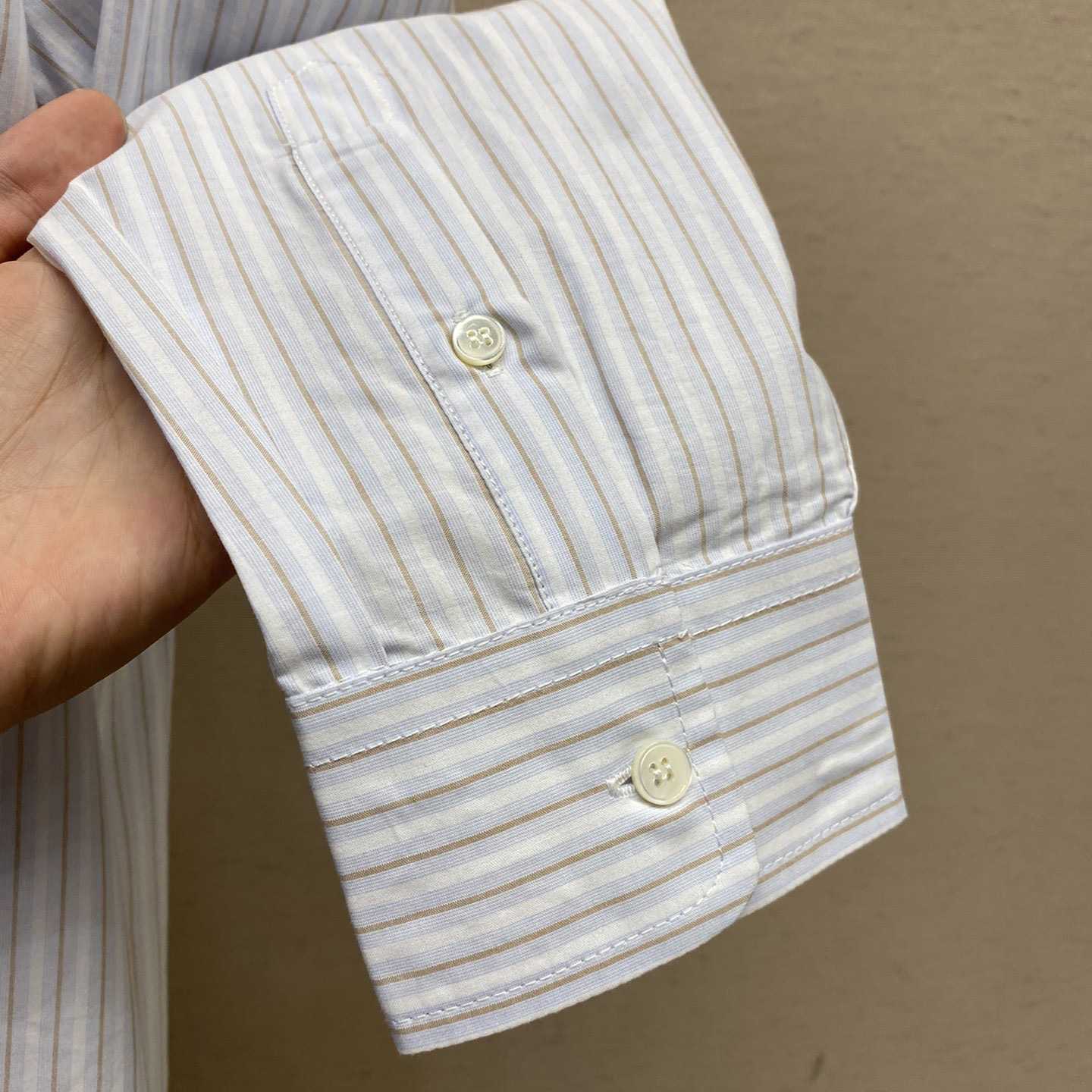 Maison Margiela Logo-print Asymmetric Shirt - PerfectKickZ
