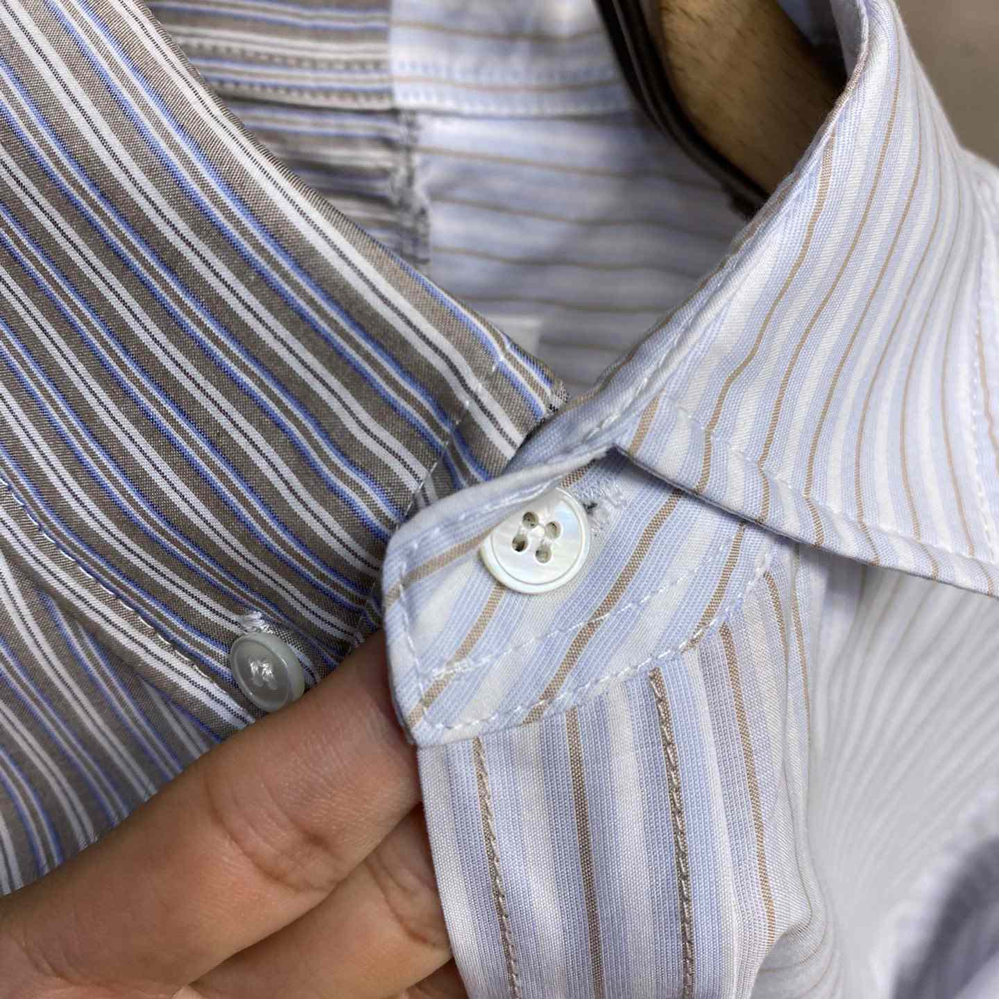 Maison Margiela Logo-print Asymmetric Shirt - PerfectKickZ