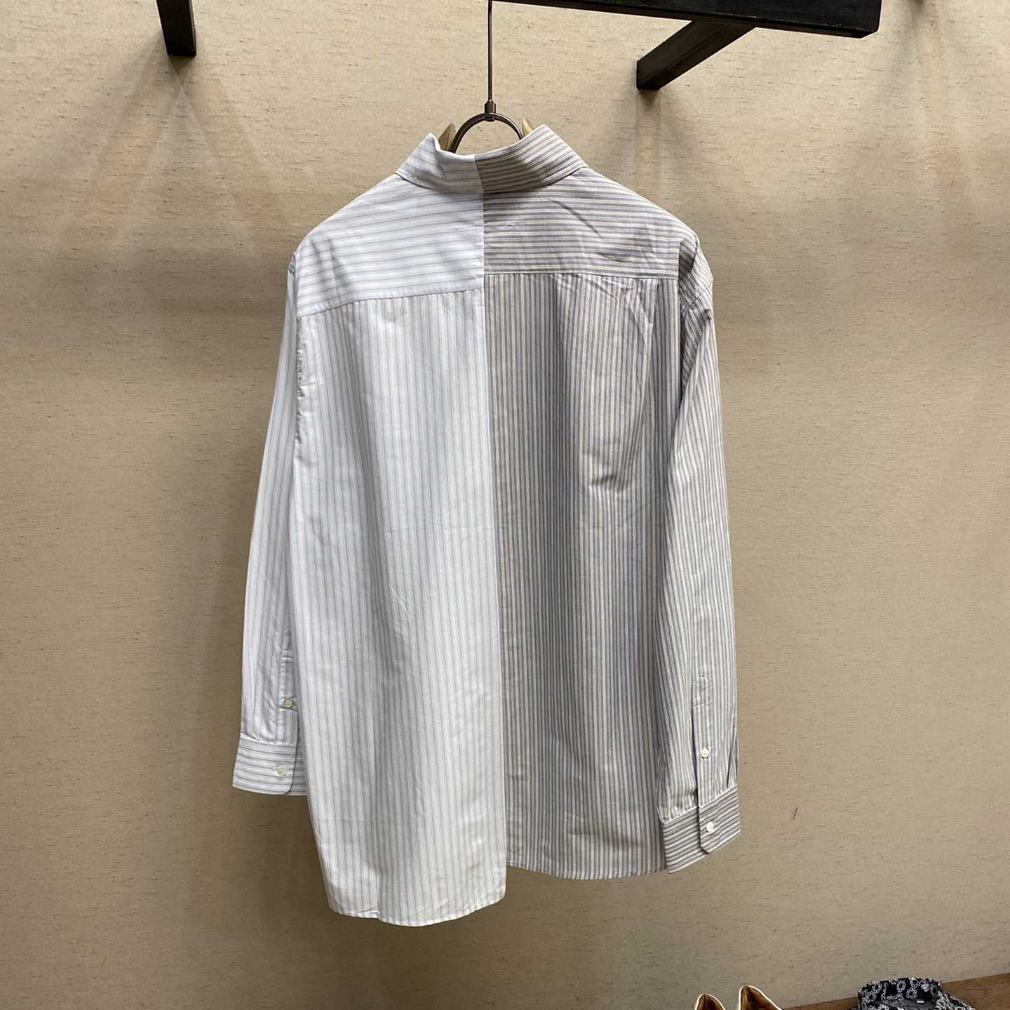 Maison Margiela Logo-print Asymmetric Shirt - PerfectKickZ