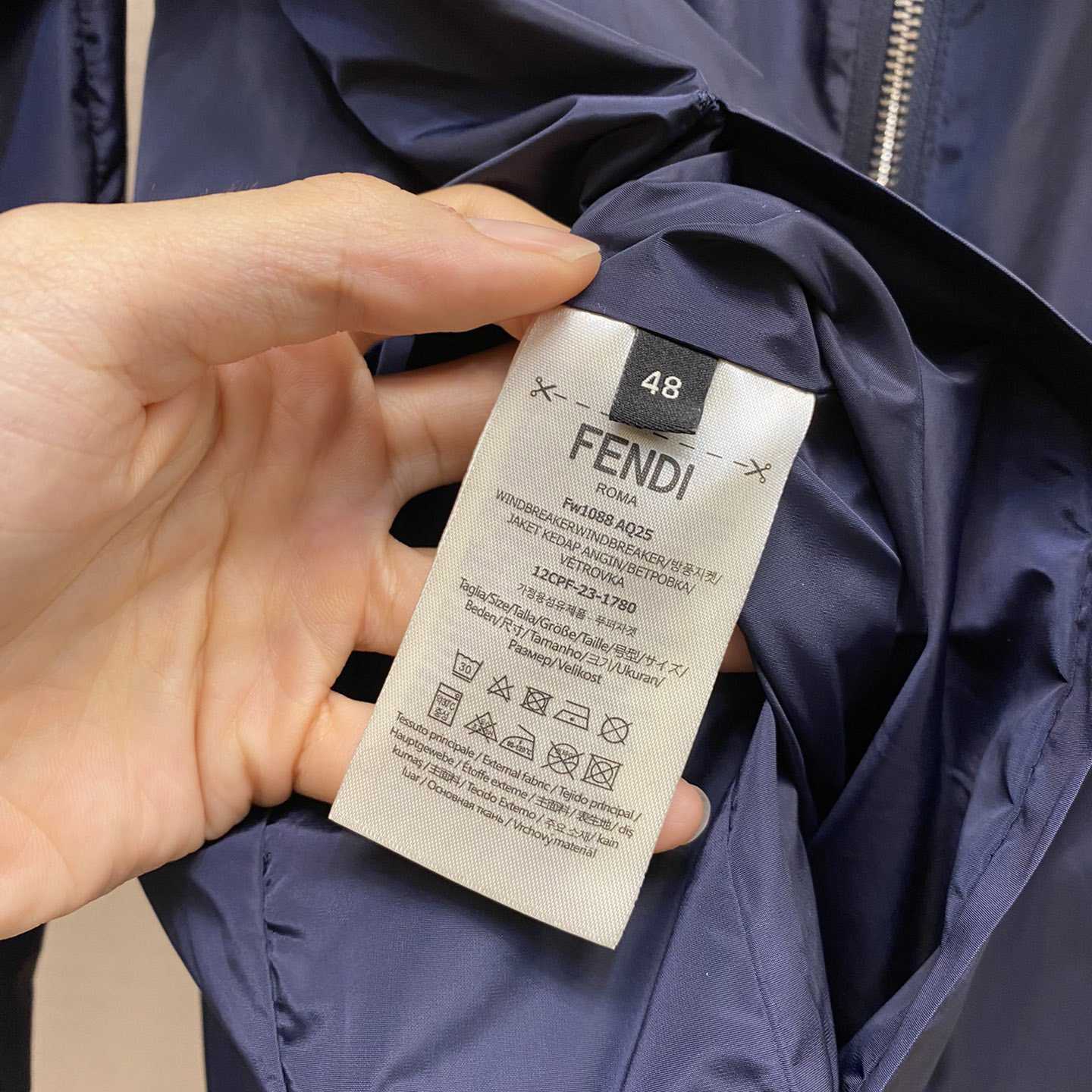 Fendi Blue Tech Fabric Jacket - PerfectKickZ