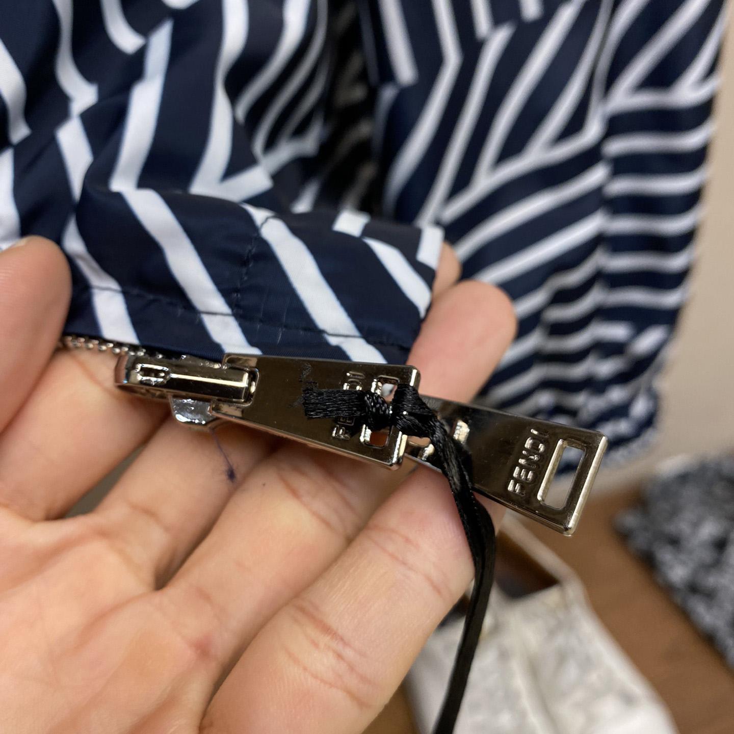 Fendi Blue Tech Fabric Jacket - PerfectKickZ