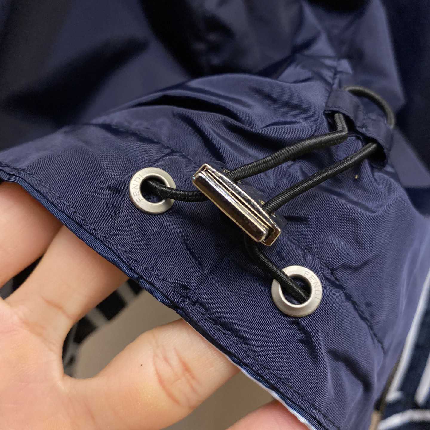 Fendi Blue Tech Fabric Jacket - PerfectKickZ