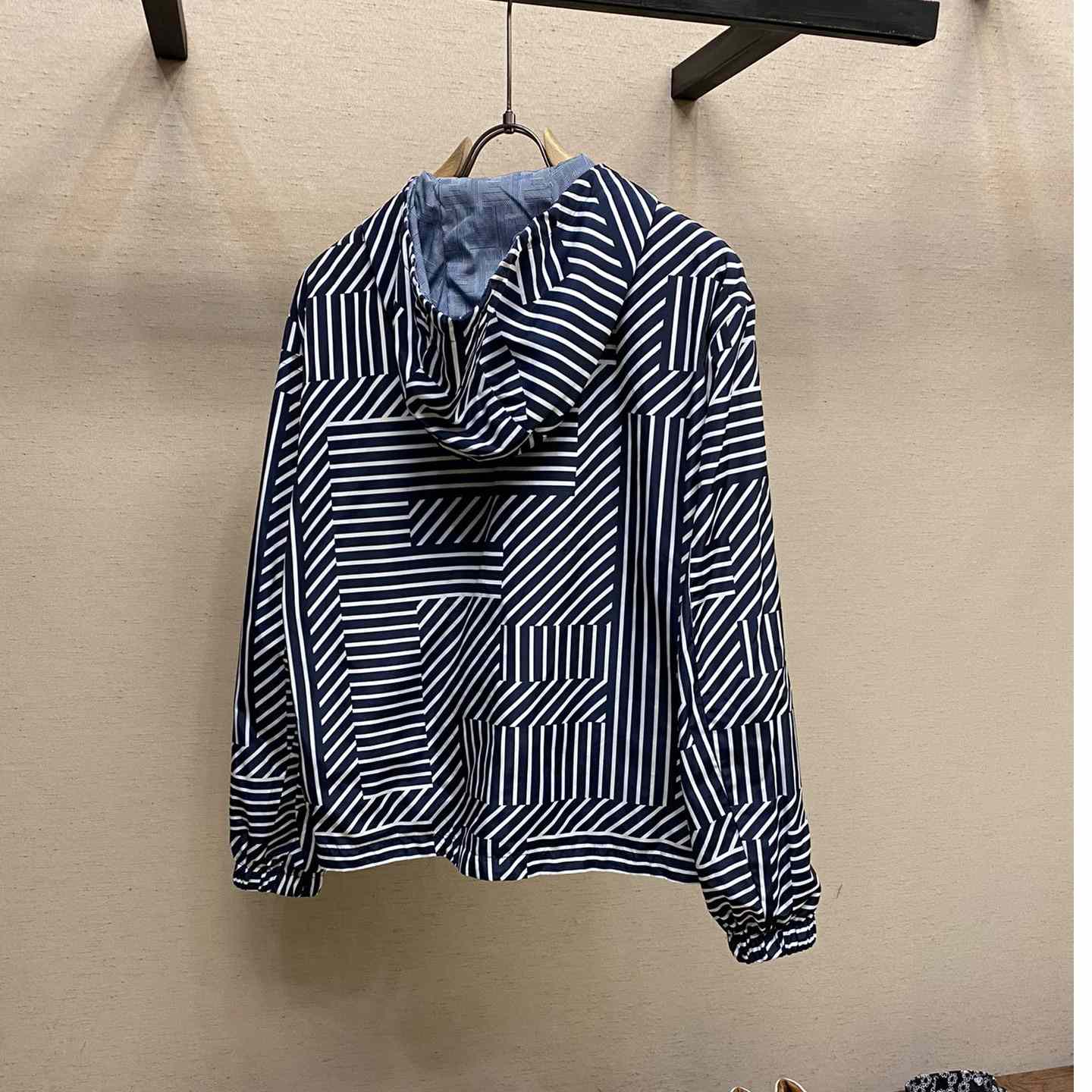 Fendi Blue Tech Fabric Jacket - PerfectKickZ