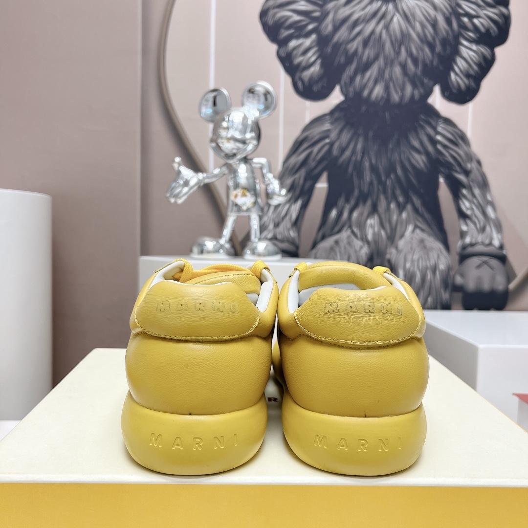 Marni Yellow Leather Bigfoot 2.0 Sneaker - PerfectKickZ
