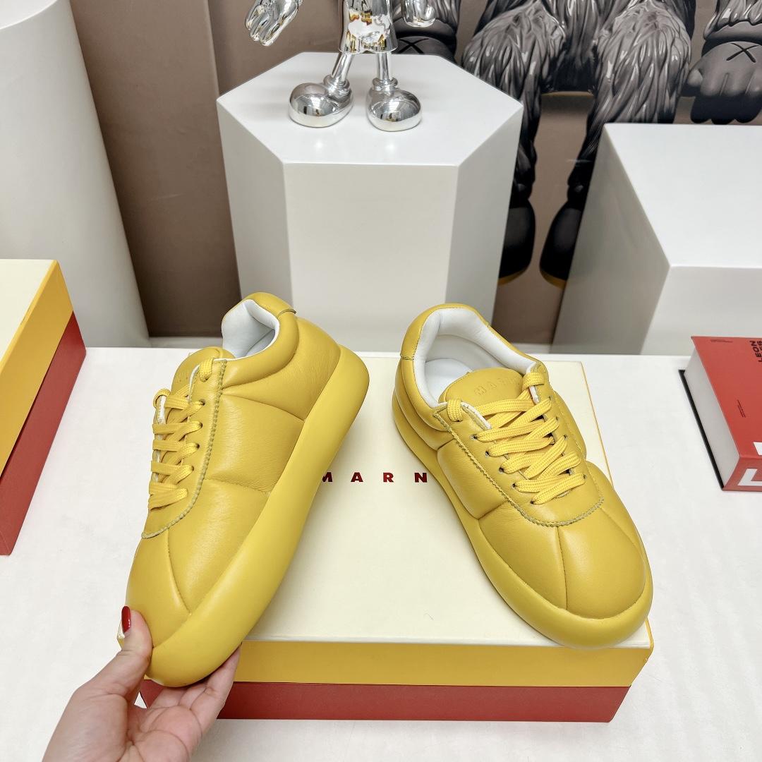 Marni Yellow Leather Bigfoot 2.0 Sneaker - PerfectKickZ