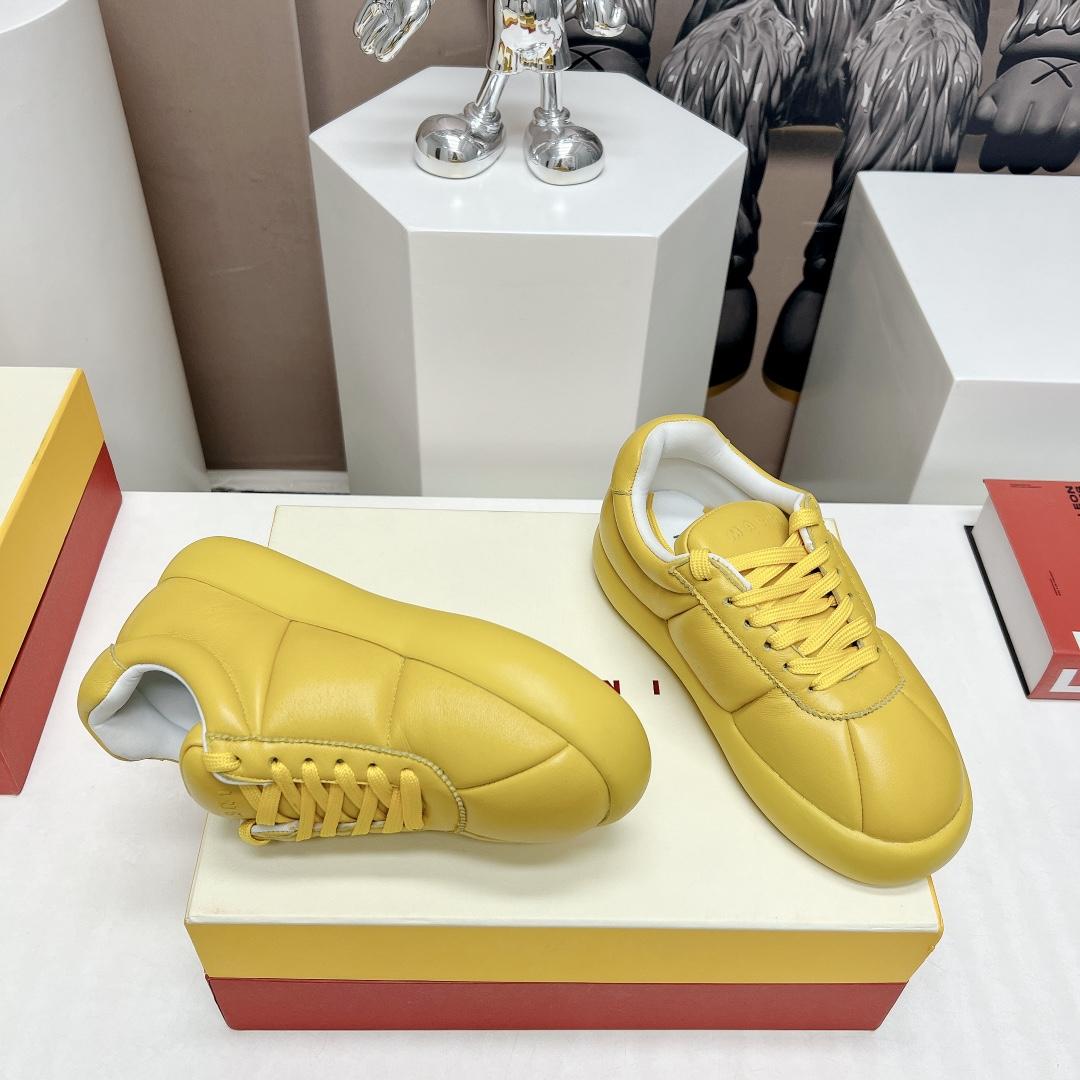 Marni Yellow Leather Bigfoot 2.0 Sneaker - PerfectKickZ