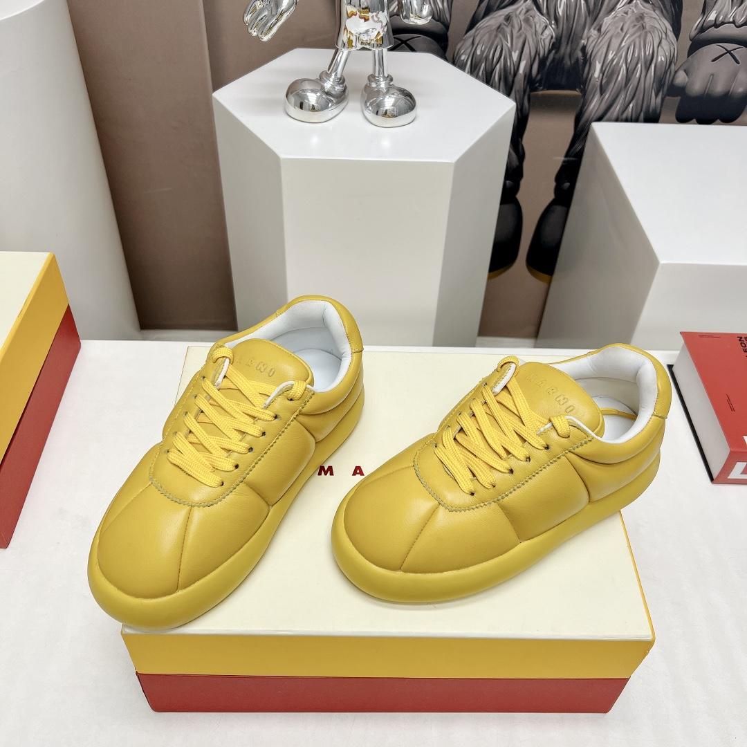 Marni Yellow Leather Bigfoot 2.0 Sneaker - PerfectKickZ