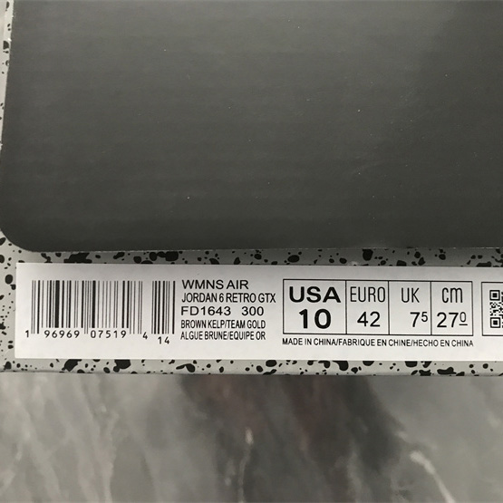 Air Jordan 6 Gore-Tex “Brown Kelp”  Sneaker               FD1643-300 - PerfectKickZ