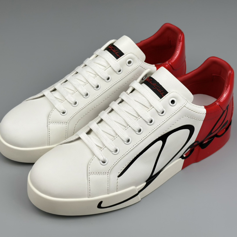 Dolce & Gabbana Leather Sneakers - PerfectKickZ