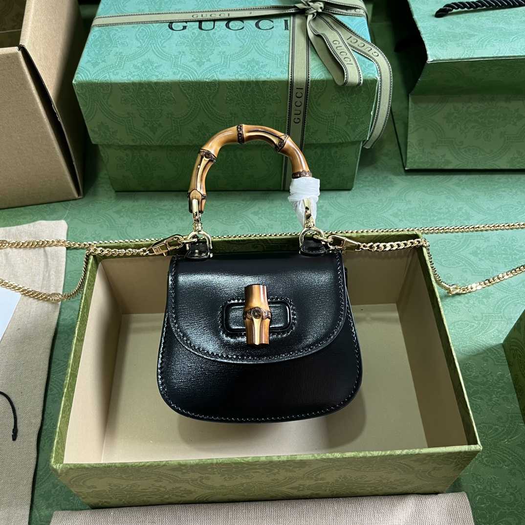 Gucci Bamboo 1947 Super Mini Bag (18.5x 12x 5.5cm) - PerfectKickZ