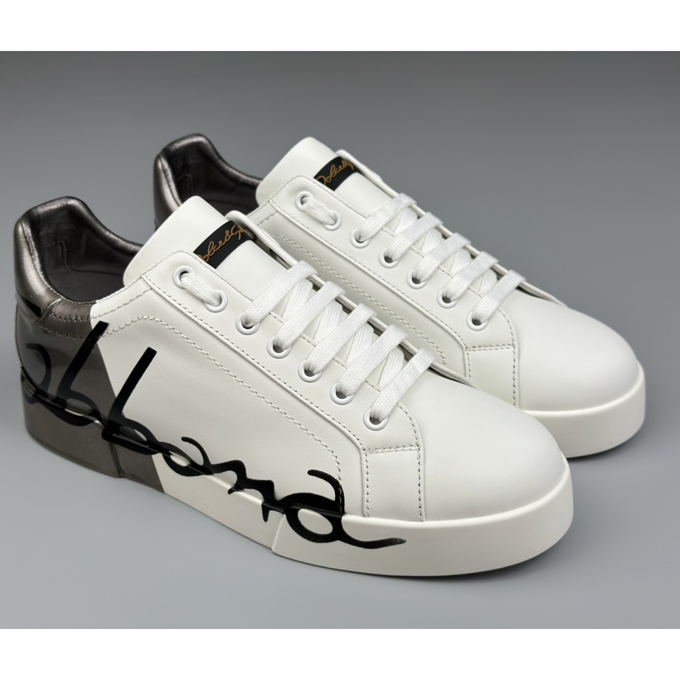 Dolce & Gabbana Leather Sneakers - PerfectKickZ