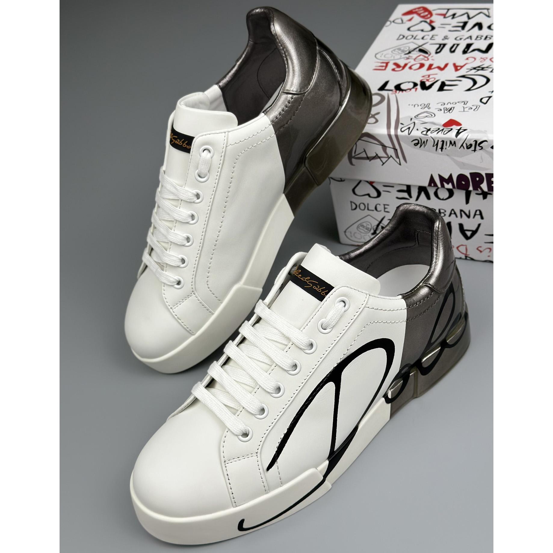 Dolce & Gabbana Leather Sneakers - PerfectKickZ