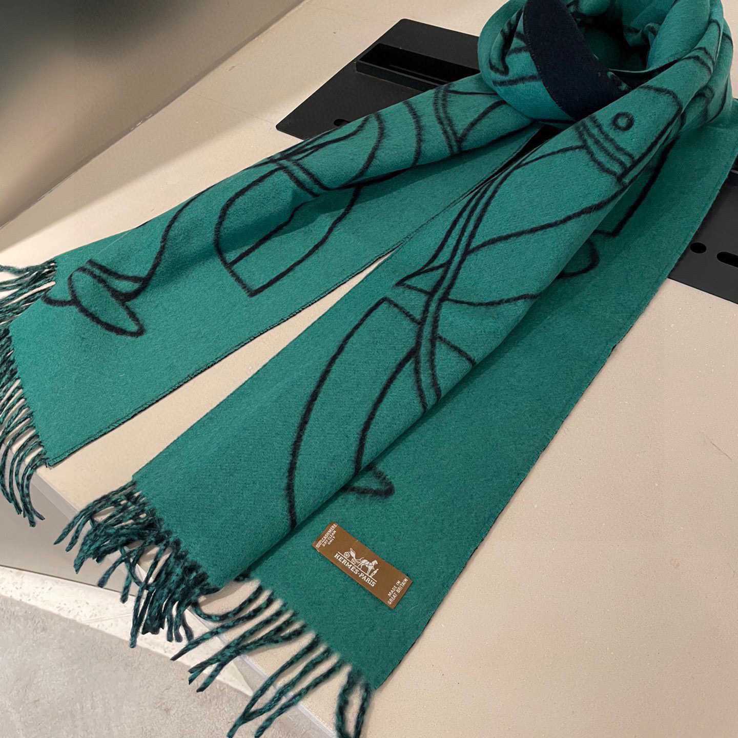 Hermes Casaque Entrelacs Equestres muffler  - PerfectKickZ