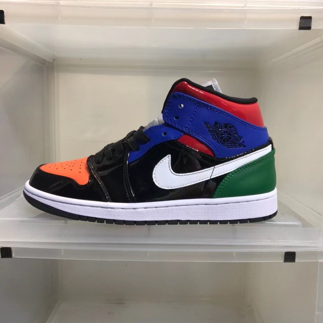 Air Jordan 1 Wmns Mid SE 'Multi Patent' Sneaker - PerfectKickZ