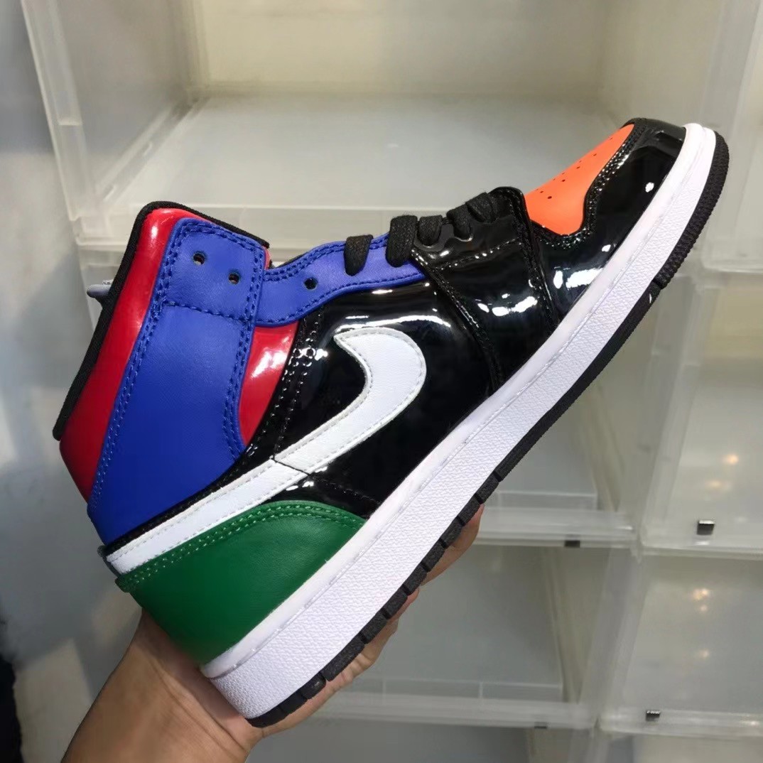 Air Jordan 1 Wmns Mid SE 'Multi Patent' Sneaker - PerfectKickZ