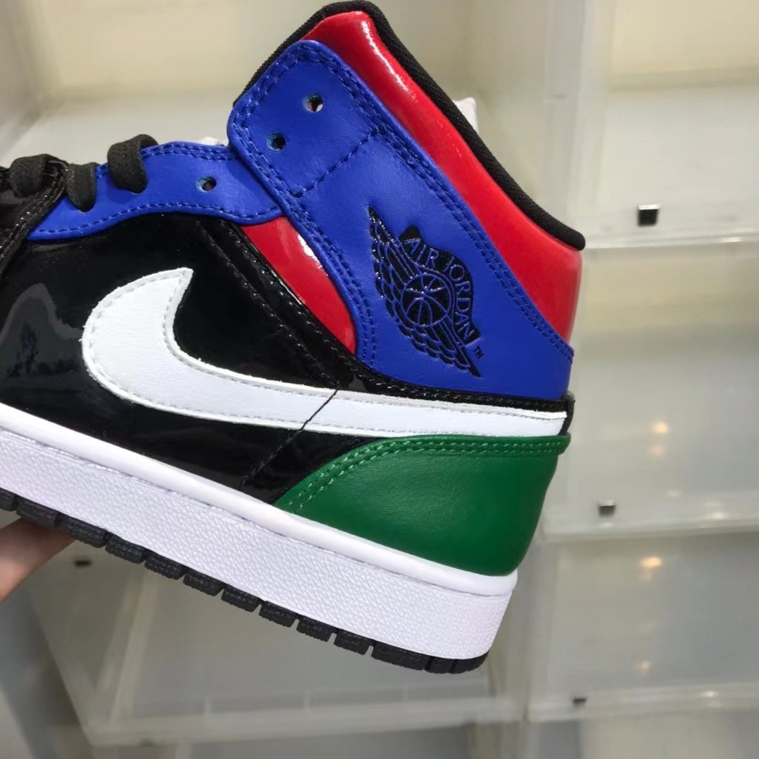 Air Jordan 1 Wmns Mid SE 'Multi Patent' Sneaker - PerfectKickZ