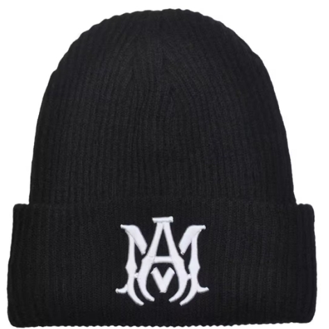 Amiri Logo-embroidered Ribbed-knit Beanie - PerfectKickZ