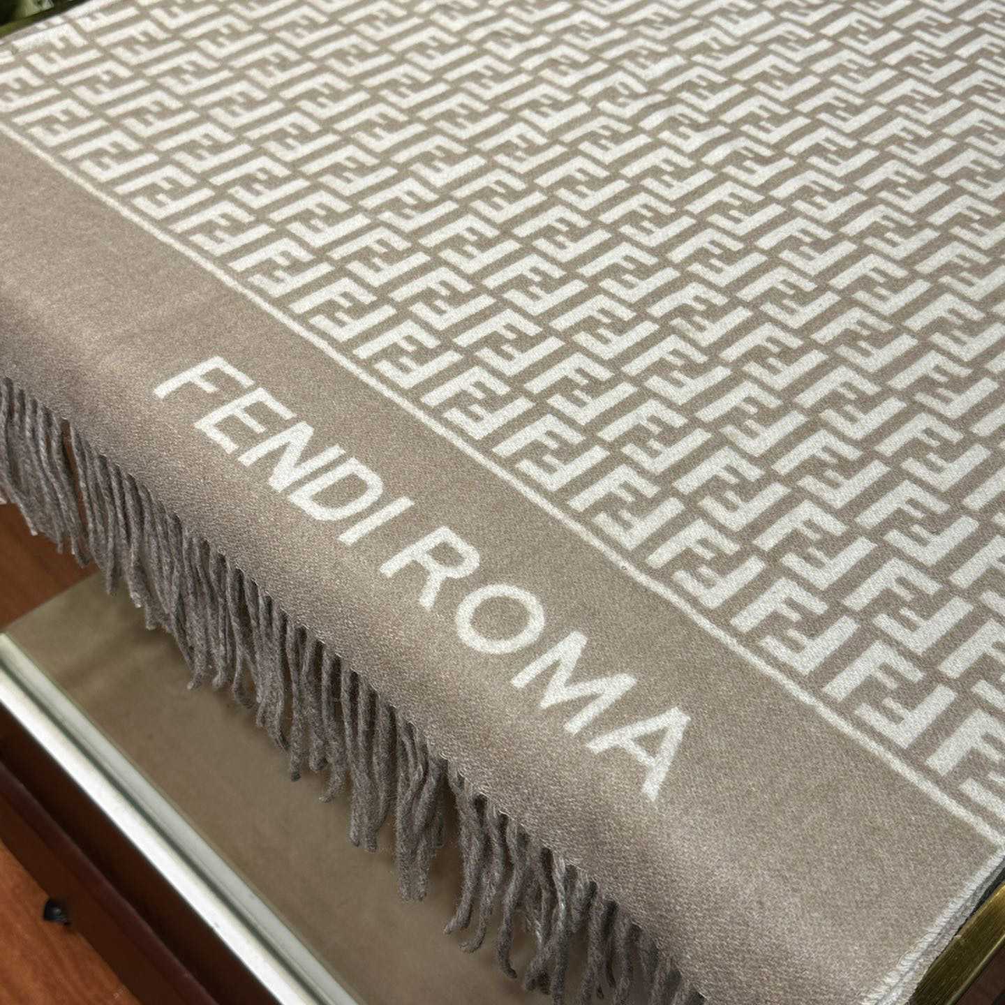 Fendi Beige Wool And Cashmere Poncho - PerfectKickZ