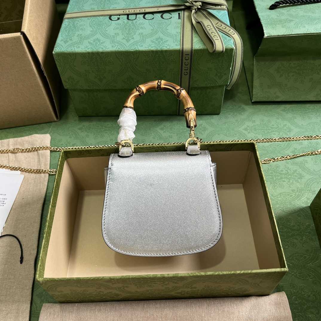 Gucci Bamboo 1947 Super Mini Bag (18.5x 12x 5.5cm) - PerfectKickZ
