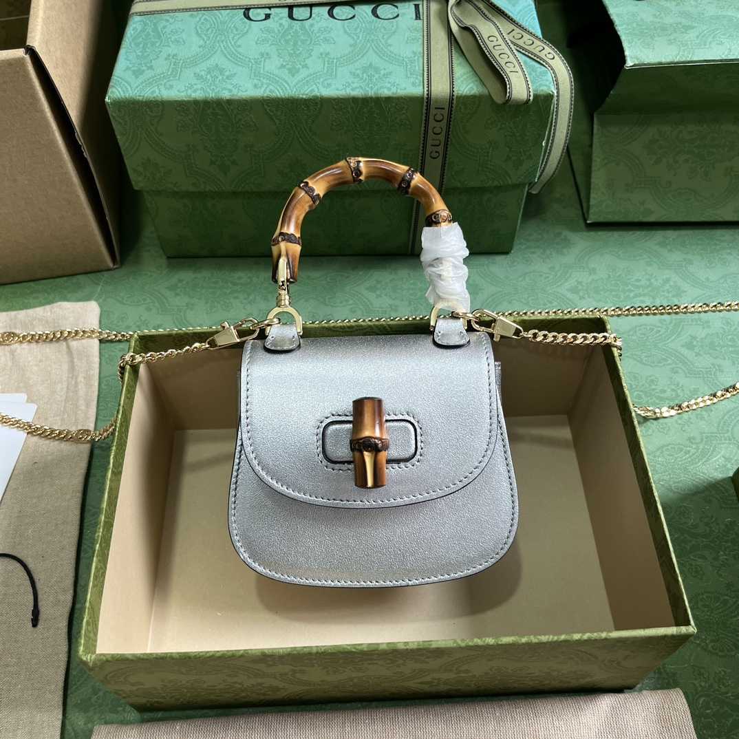 Gucci Bamboo 1947 Super Mini Bag (18.5x 12x 5.5cm) - PerfectKickZ