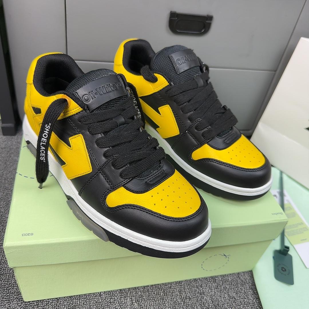 Off White c/o Virgil Abloh Men's Yellow Out Of Office - PerfectKickZ