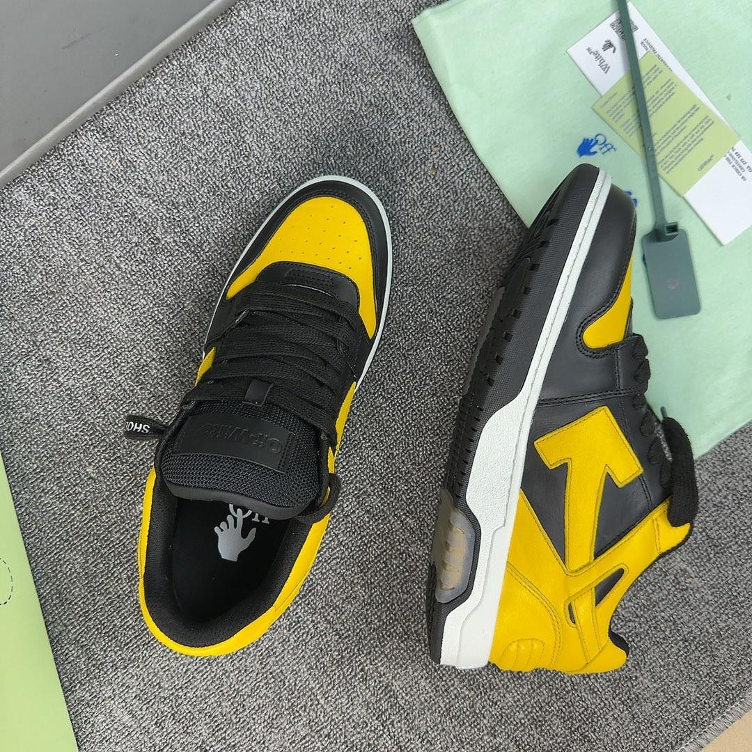 Off White c/o Virgil Abloh Men's Yellow Out Of Office - PerfectKickZ