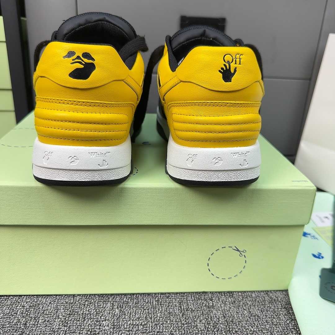Off White c/o Virgil Abloh Men's Yellow Out Of Office - PerfectKickZ