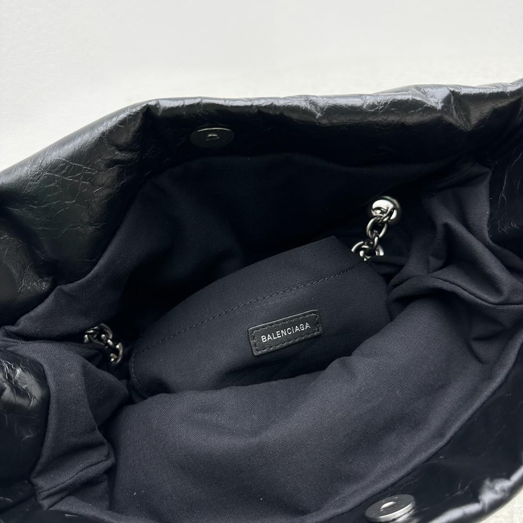 Balenciaga Monaco Small Chain Bag In Black - PerfectKickZ