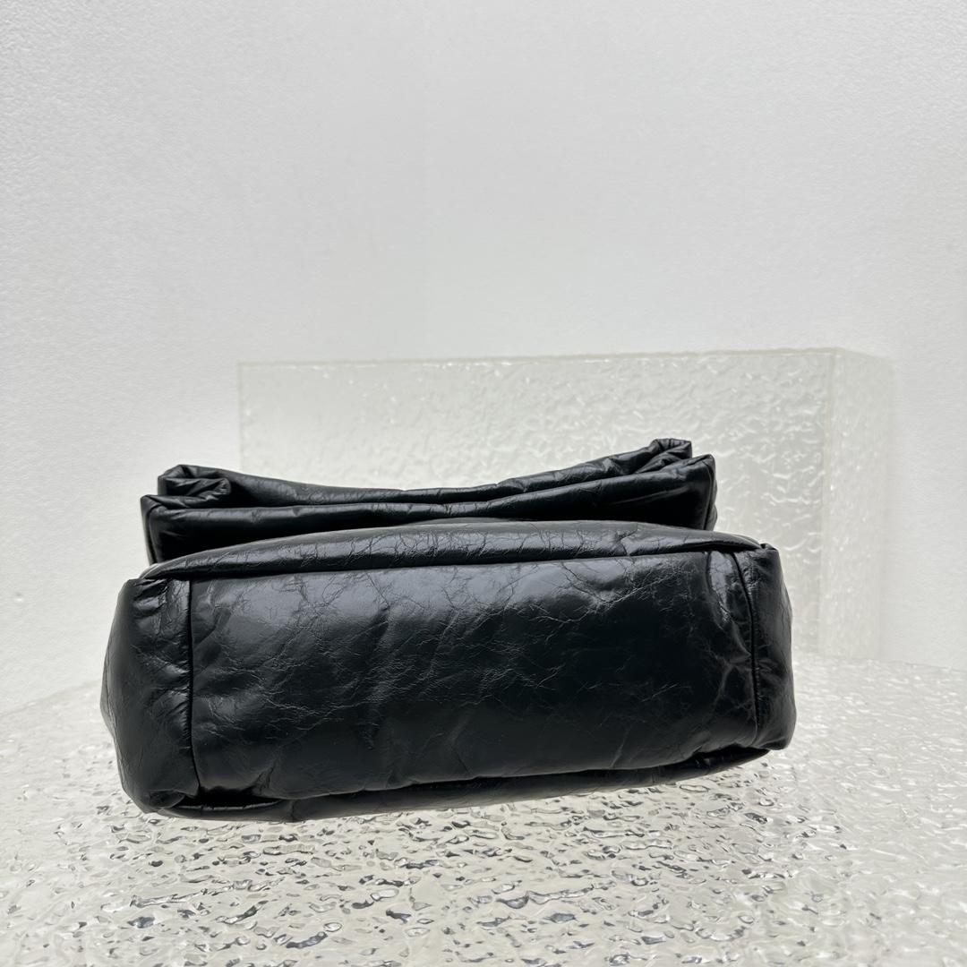 Balenciaga Monaco Small Chain Bag In Black - PerfectKickZ