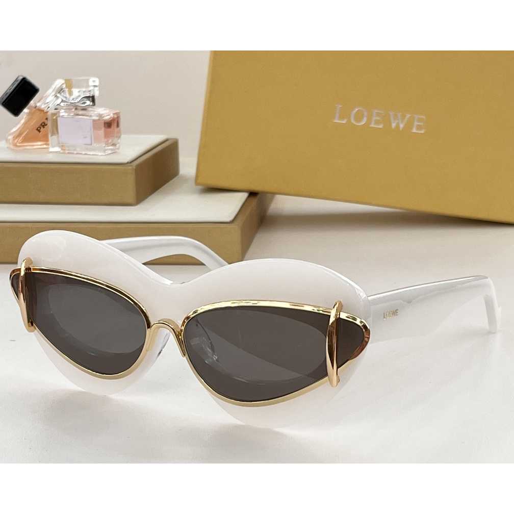 Loewe Cateye Double Frame Sunglasses In Acetate And Metal - PerfectKickZ