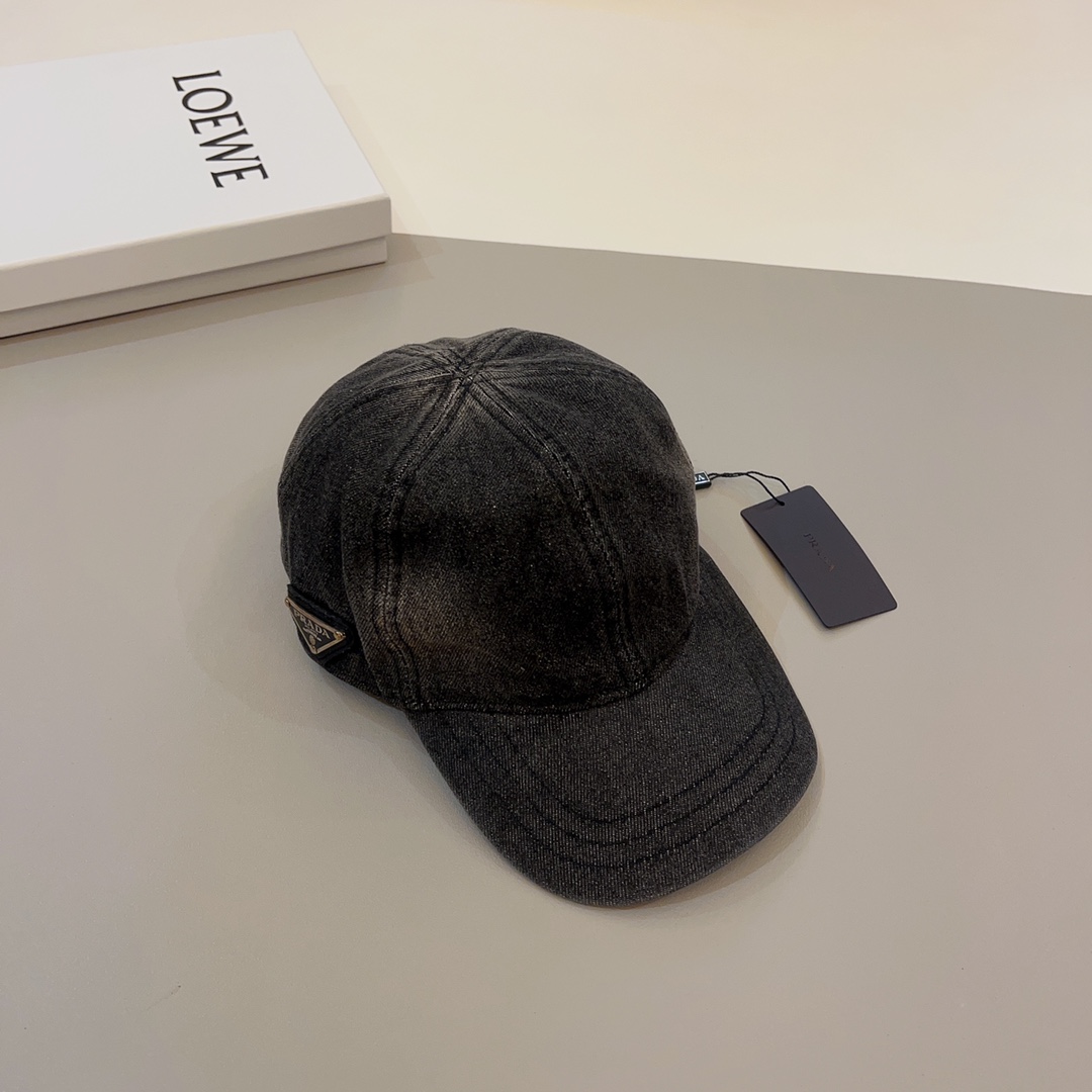 Prada Denim Baseball Cap - PerfectKickZ