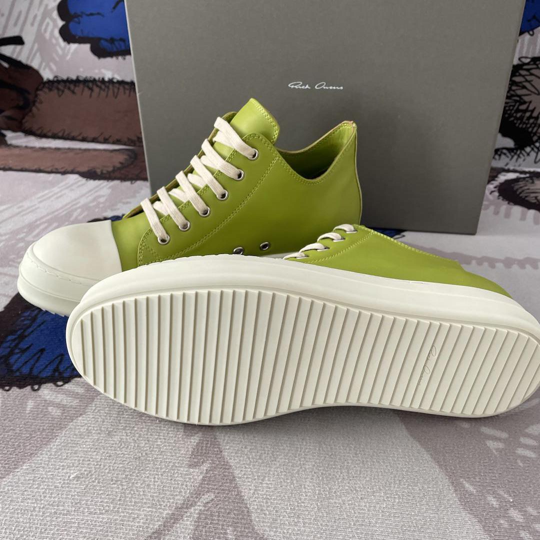 Rick Owens Low-Top Leather Sneakers - PerfectKickZ