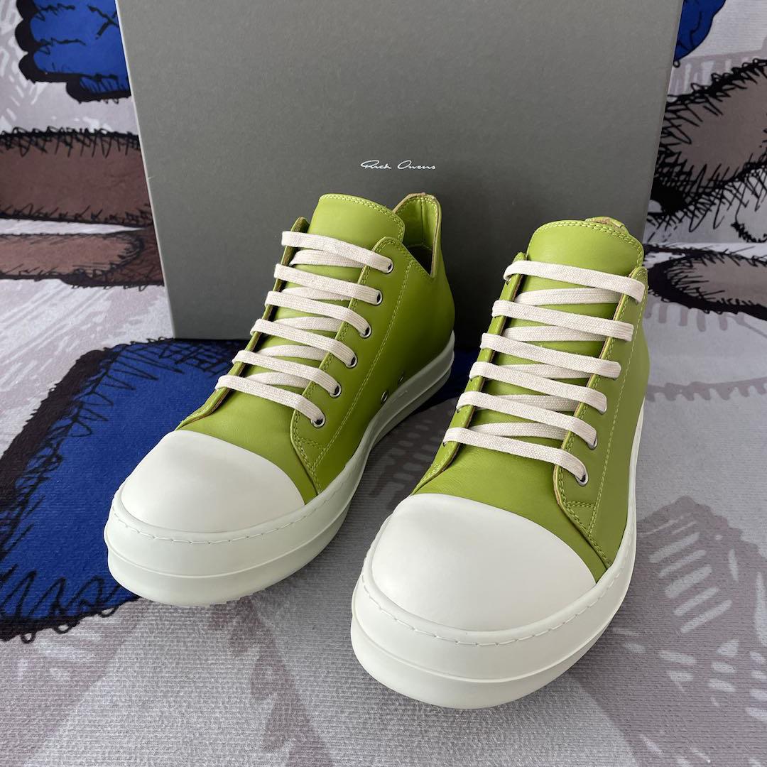 Rick Owens Low-Top Leather Sneakers - PerfectKickZ