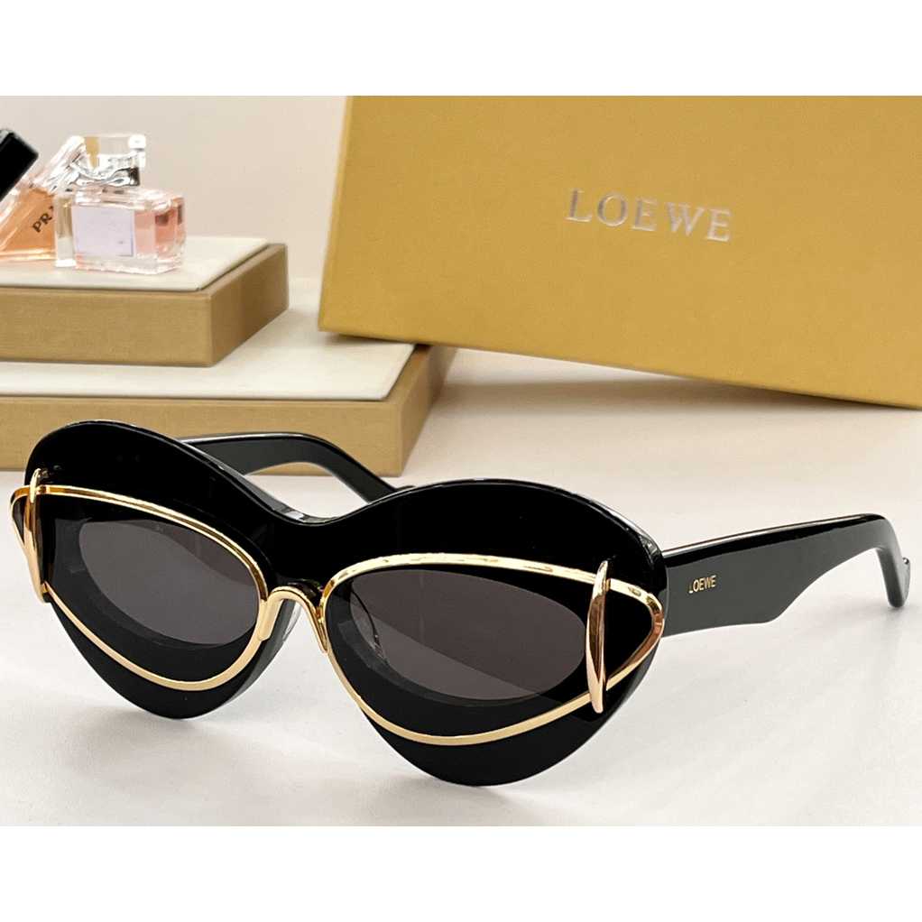 Loewe Cateye Double Frame Sunglasses In Acetate And Metal - PerfectKickZ