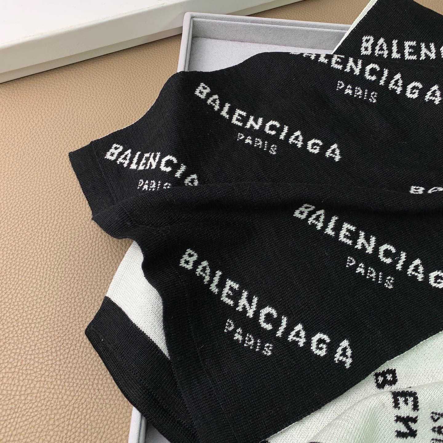 Balenciaga Allover Logo Scarf - PerfectKickZ
