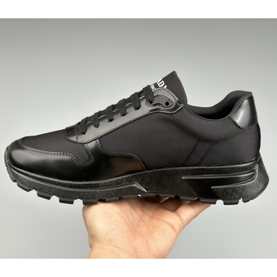 Prada Re-Nylon And Brushed Leather Sneakers - PerfectKickZ