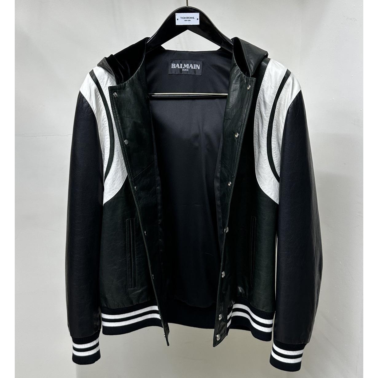 Balmain Colour-block Hooded Bomber Jacket - PerfectKickZ